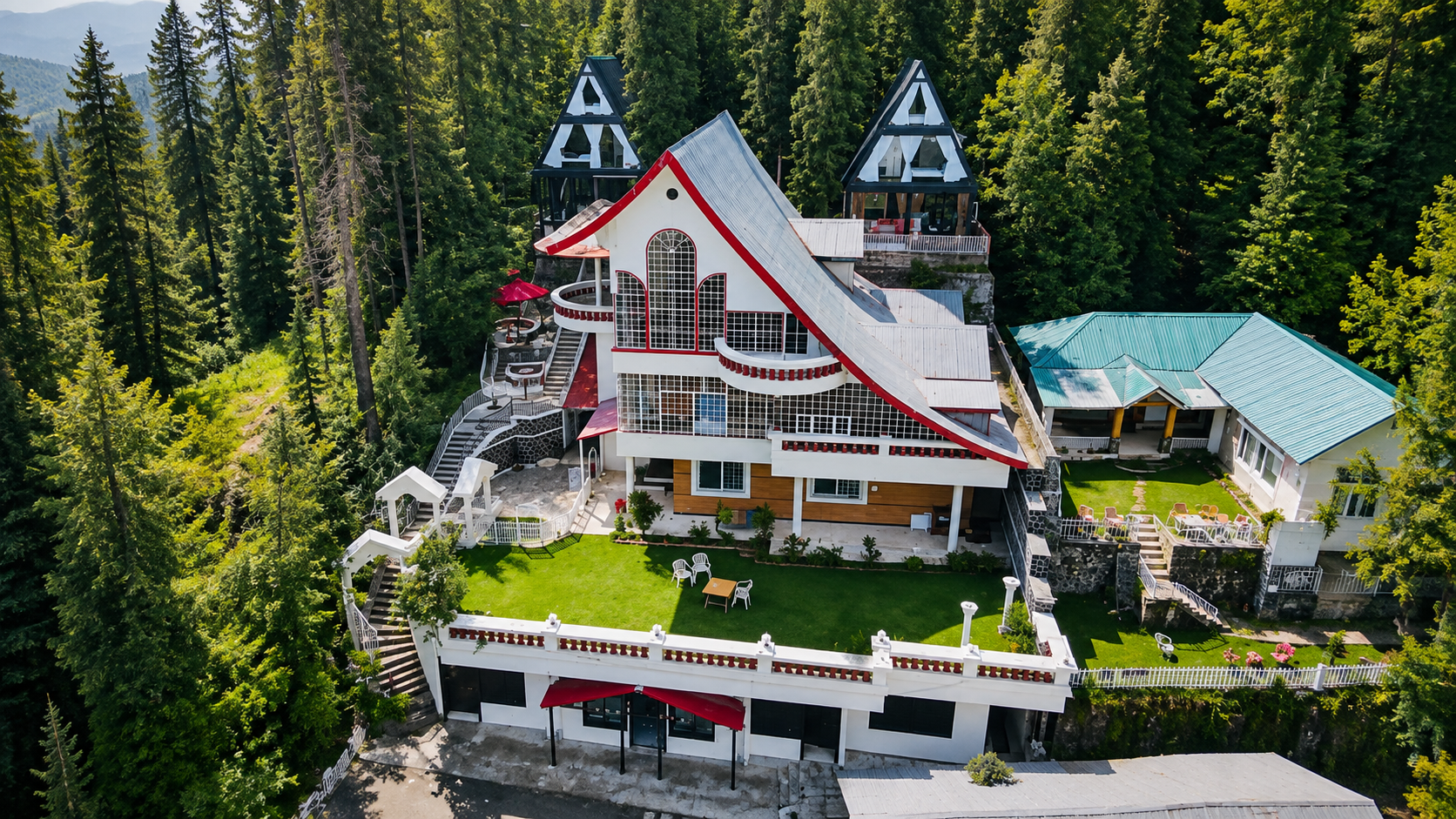The Pinecrest Nathiagali Aerial View